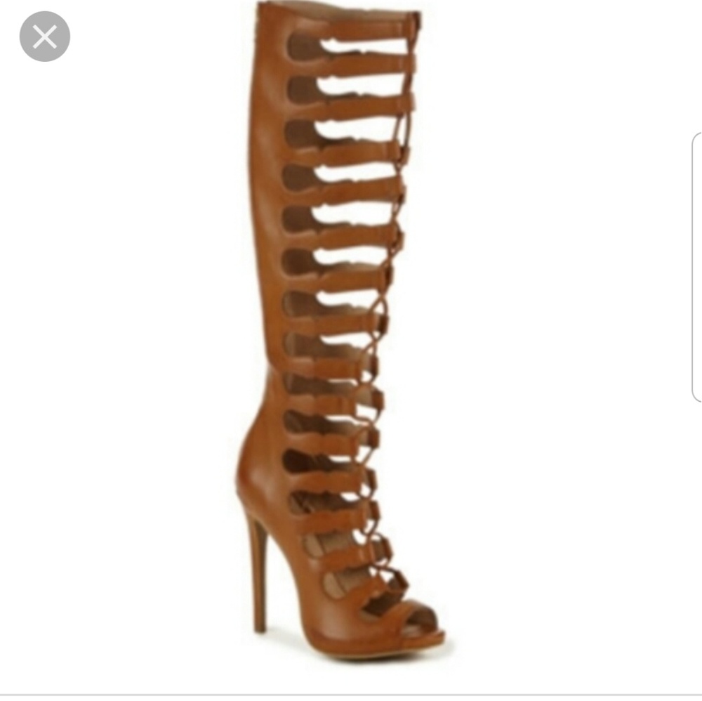 Tan Zigi Soho Gladiator Lace Up Boot